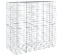 vidaXL Panier Gabion avec Couvercle 200x100x200 cm Fer galvanisé, Mur en Gabion, Mur de soutènement en Gabion, clôture en Gabion, Gabion, Cage Gabion