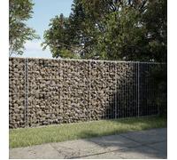vidaXL Panier gabion avec couvercle 200x50x100 cm fer galvanisé 3295143