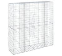 vidaXL Panier gabion avec couvercle 200x50x200 cm fer galvanisé, mur en gabion, mur de soutènement en gabion, clôture en 3295167