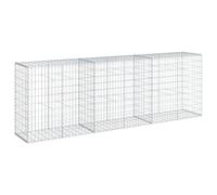 vidaXL Panier gabion avec couvercle 300x50x100 cm fer galvanisé 3295144