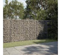 vidaXL Panier gabion avec couvercle 300x50x150 cm fer galvanisé, mur en gabion, mur de soutènement en gabion, clôture en 3295156