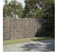 vidaXL Panier gabion avec couvercle 300x50x150 cm fer galvanisé, mur en gabion, mur de soutènement en gabion, clôture en 3295156
