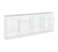 vidaXL Panier gabion avec couvercle 400x50x150 cm fer galvanisé