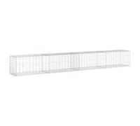 vidaXL Panier gabion avec couvercle 400 x 50 x 50 cm fer galvanisé 3295135