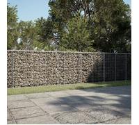 vidaXL Panier gabion avec couvercle 500x50x100 cm fer galvanisé