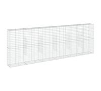 vidaXL Panier gabion avec couvercle 600x50x200 cm fer galvanisé, mur en gabion, mur de soutènement en gabion, clôture en gabion, gabion, cage gabion