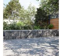 vidaXL Panier gabion avec couvercle 700×100×50 cm fer galvanisé