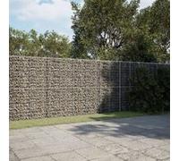 vidaXL Panier gabion avec couvercle 700x50x200 cm en fer galvanisé