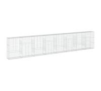vidaXL Panier gabion avec couvercle 800x50x150 cm fer galvanisé