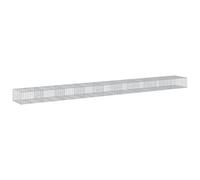 Vidaxl Panier Gabion Avec Couvercle 900x100x50 Cm Fer Galvanisé