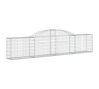 vidaXL Paniers à gabions arqués 2 pcs 300x30x60/80 cm fer galvanisé