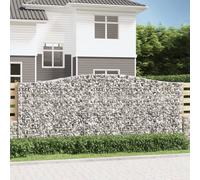 Vidaxl Paniers À Gabions Arqués 5 Pcs 400x50x160/180 Cm Fer Galvanisé