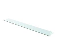vidaXL Panneau d’étagère Verre Transparent 110 x 15 cm