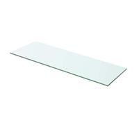 vidaXL Panneau d’étagère Verre Transparent 60 x 15 cm