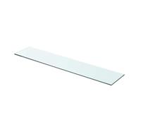 vidaXL Panneau d’étagère Verre Transparent 70 x 15 cm