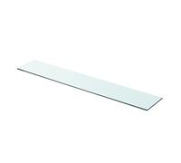 vidaXL Panneau pour étagère Salon/Chambre verre transparent 90 x 15 cm