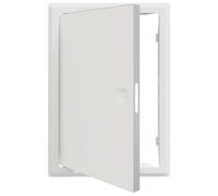vidaXL Panneau d'accès 20 x 30 cm en acier blanc laqué, finition mate, verrouillage sécurisé. Utilisable autant à l'intérieur qu'à l'extérieur, c'est un métal super résistant à l'abrasion. Montage fa