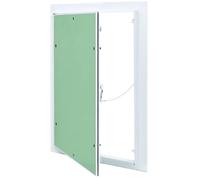 vidaXL Panneau d'Accès Vert et Argent 35 x 45 cm Aluminium et Plâtre