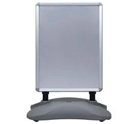 vidaXL Panneau d'affichage A1 Remplissable d'eau Gris Alliage d'aluminium