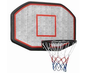 vidaXL Panneau de Basket-Ball Noir 109x71x3 cm Polyéthylène, Panier de Basket-Ball, Panneau arrière