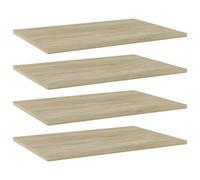 Vidaxl Panneau De Bibliothèque 4 Pcs Chêne Sonoma Bois D’Ingénierie
