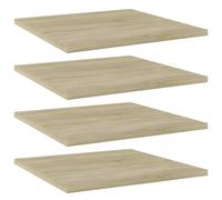 Vidaxl Panneau De Bibliothèque 4pcs Chêne Sonoma 40x40x1,5cm Aggloméré