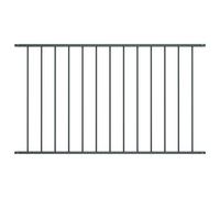 Vidaxl Panneau De Clôture Acier Enduit De Poudre 1,63x1 M Anthracite