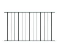 Panneau de clôture Acier enduit de poudre 1,7x1 m Anthracite