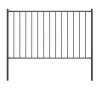 vidaXL Panneau de clôture avec poteaux en acier thermolaqué 1,81 x 0,75 m Anthracite 145212