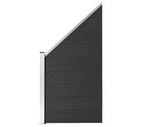 vidaXL Panneau de Clôture Barrière de Jardin Mur de Clôture Bordure de Balcon Patio Terrasse Arrière-cour Extérieur WPC 148974
