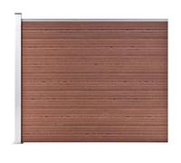 vidaXL Panneau de Clôture Barrière de Jardin Mur de Clôture Bordure de Balcon Patio Terrasse Arrière-cour Extérieur WPC 148981