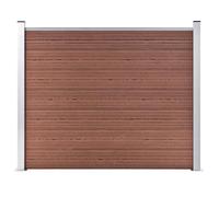 VidaXL Panneau de clôture WPC 180x146 cm Marron