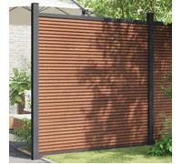 vidaXL Panneau de clôture WPC 180 x 186 cm Marron