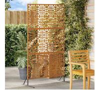 vidaXL Panneau de clôture en acier corten avec motif floral | Taille moyenne, design moderne, construction costaud, parfait 868576