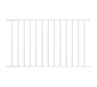 vidaXL Panneau de clôture Acier enduit de poudre 1,7x1,25 m Blanc