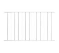 vidaXL Panneau de clôture Acier enduit de poudre 1,7x1,25 m Blanc