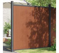 vidaXL Panneau de clôture marron 180x186 cm WPC