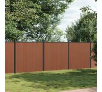 vidaXL Panneau de clôture marron 872x186 cm WPC