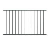 Panneau de clôture Acier enduit de poudre 1,7x1 m Anthracite