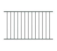 vidaXL Panneau de clôture Woerden en acier thermolaqué 163x100 cm anthracite 145222