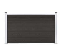 vidaXL Panneau de clôture WPC 180x105 cm Noir
