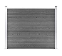 vidaXL Panneau de clôture WPC 180x146 cm Gris