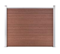 VidaXL Panneau de clôture WPC 180x146 cm Marron