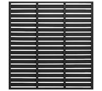 vidaXL Panneau de Clôture Ombrage de Patio Store Pare-vent Ecran Cloison Panneau de Clôture de Jardin Extérieur WPC 180x180 cm Noir