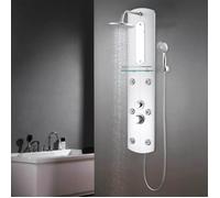 vidaXL Panneau de douche 25 x 43 x 120 cm Argenté