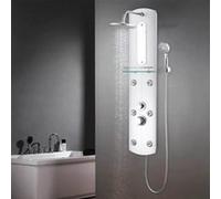 vidaXL Panneau de douche 25 x 43 x 120 cm Argenté Gris G