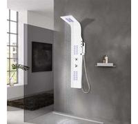 vidaXL Panneau de douche aluminium 20x44x130 cm blanc 142995 Blanc G