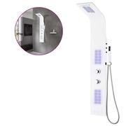 vidaXL Panneau de douche aluminium 20x44x130 cm blanc