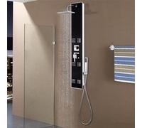 Panneau de douche Verre 18 x 42,1 x 120 cm Noir