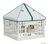 vidaXL Panneau de Jeu pour Chien 4 Panneaux avec Toit 88 x 88 x 112 cm
